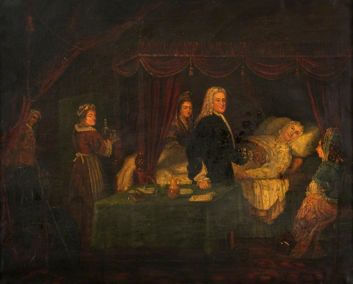 Richard Mead Attending Sir Isaac Newton on His Deathbed