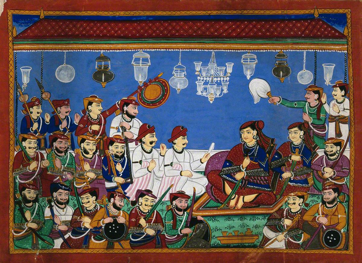 The Rani of Jhansi in Darbar