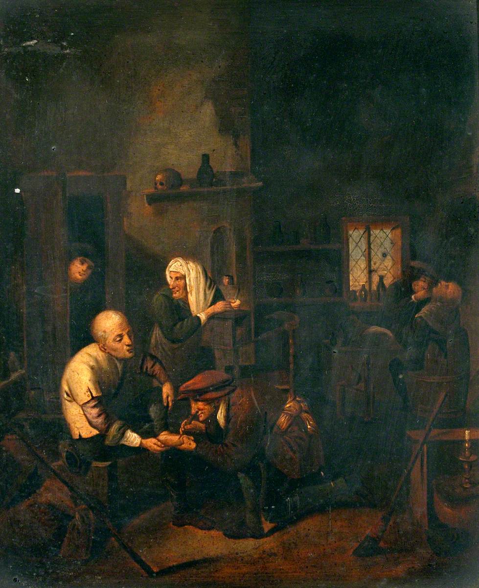 A Surgeon Attending to a Man's Foot, and Other Figures