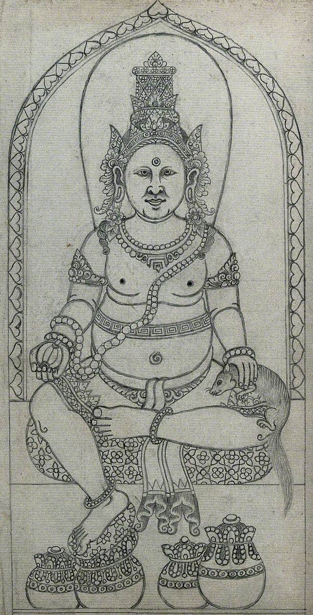 Temple Sculpture: A Seated Figure