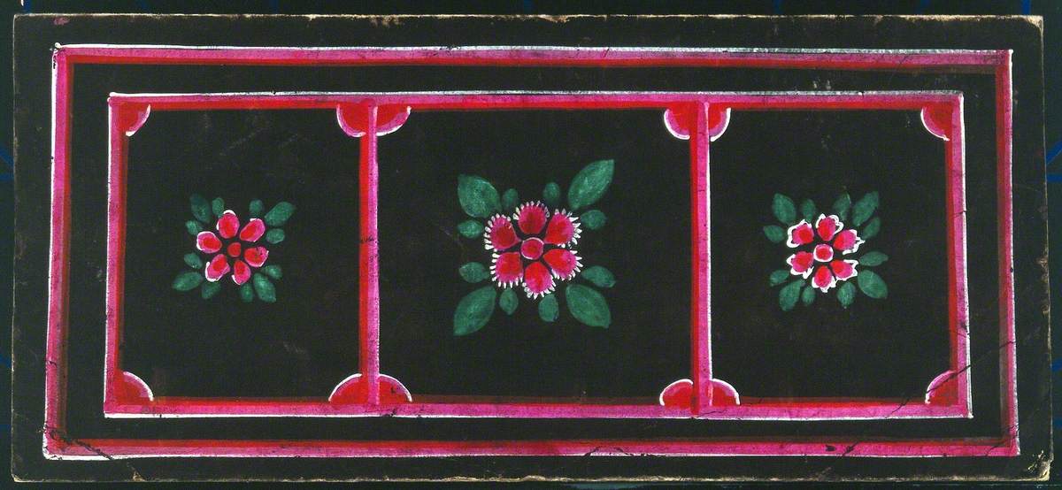 Flowers and Leaves: Trompe l'oeil Paintings on the Covers of a Burmese Parabaik