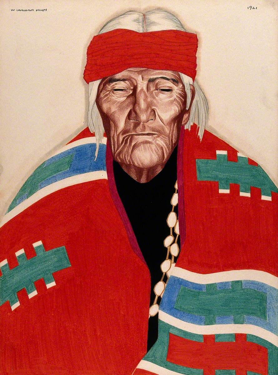 Jose Saiow, a Laguna Pueblo Indian Medicine Man