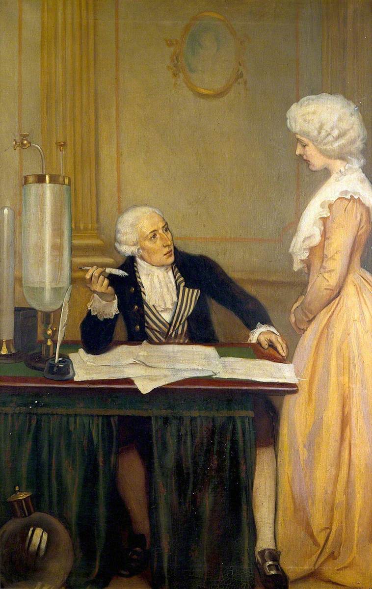 Lavoisier Explaining to His Wife the Result of His Experiments on Air