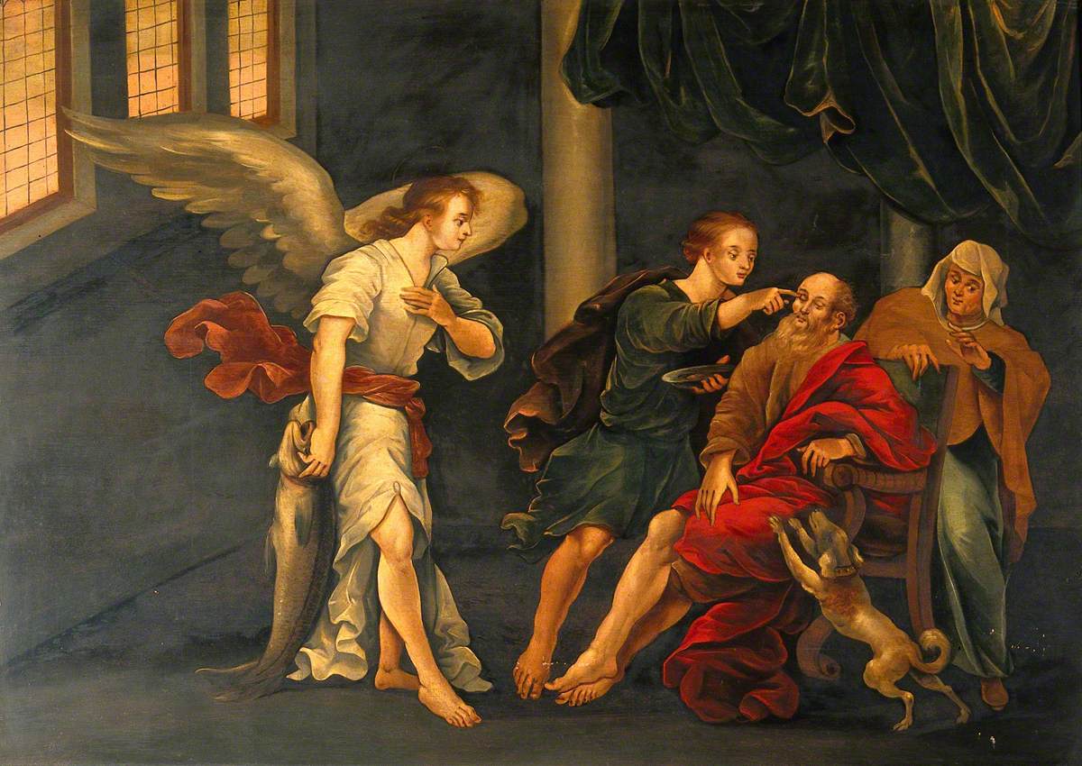 Tobias Curing the Blindness of Tobit