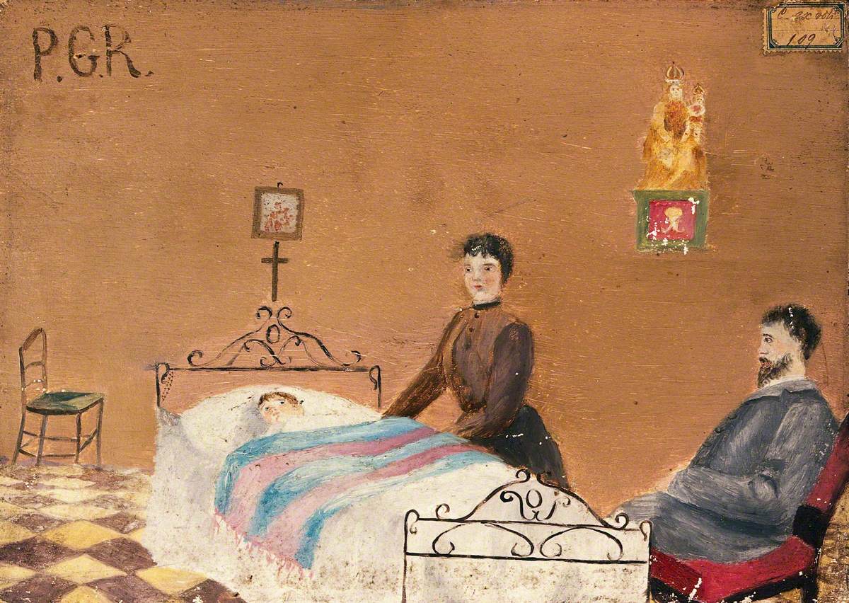 A Child in Bed, Its Parents Praying to the Madonna del Parto