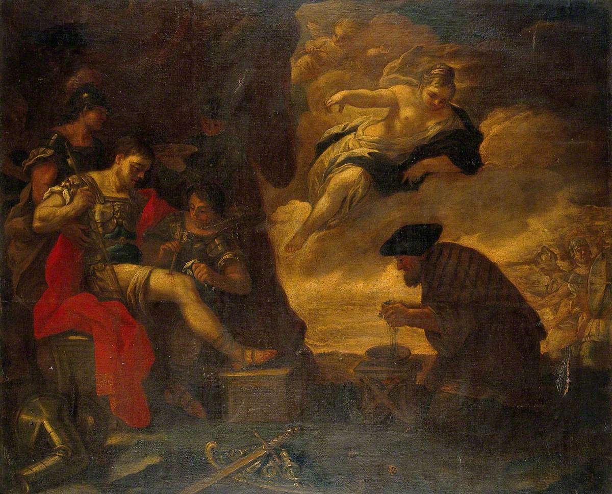 The Crusaders Attack Jerusalem: Godfrey Is Wounded by an Arrow in the Thigh