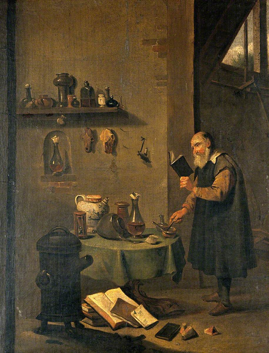 An Alchemist in His Laboratory