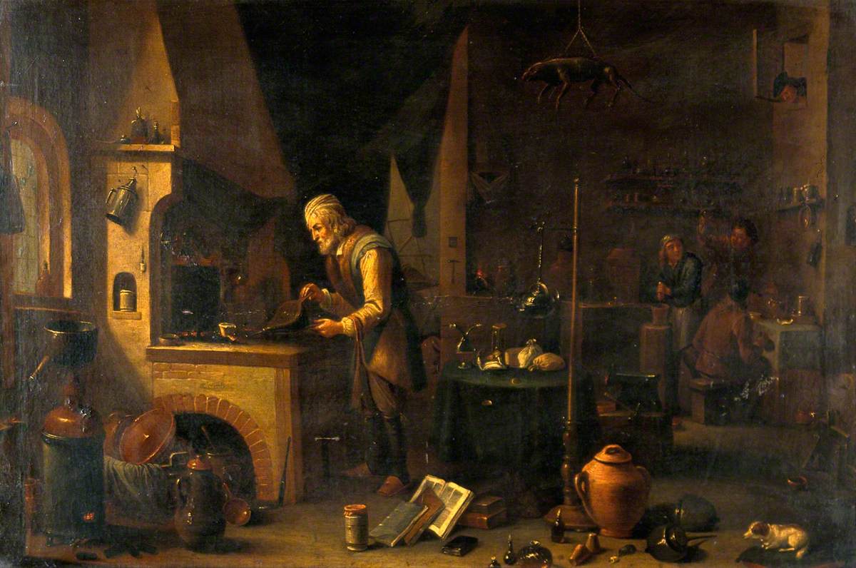 An Alchemist in His Laboratory