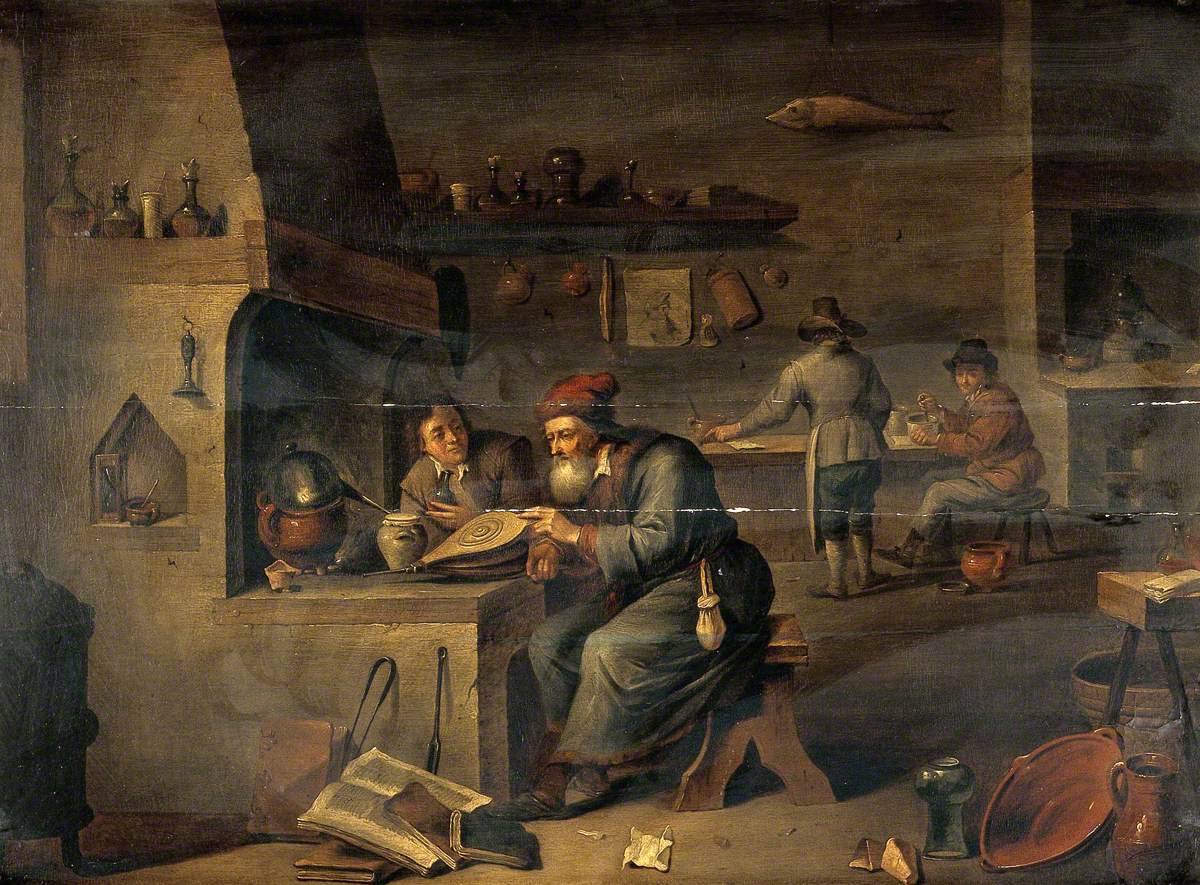 An Alchemist in His Laboratory