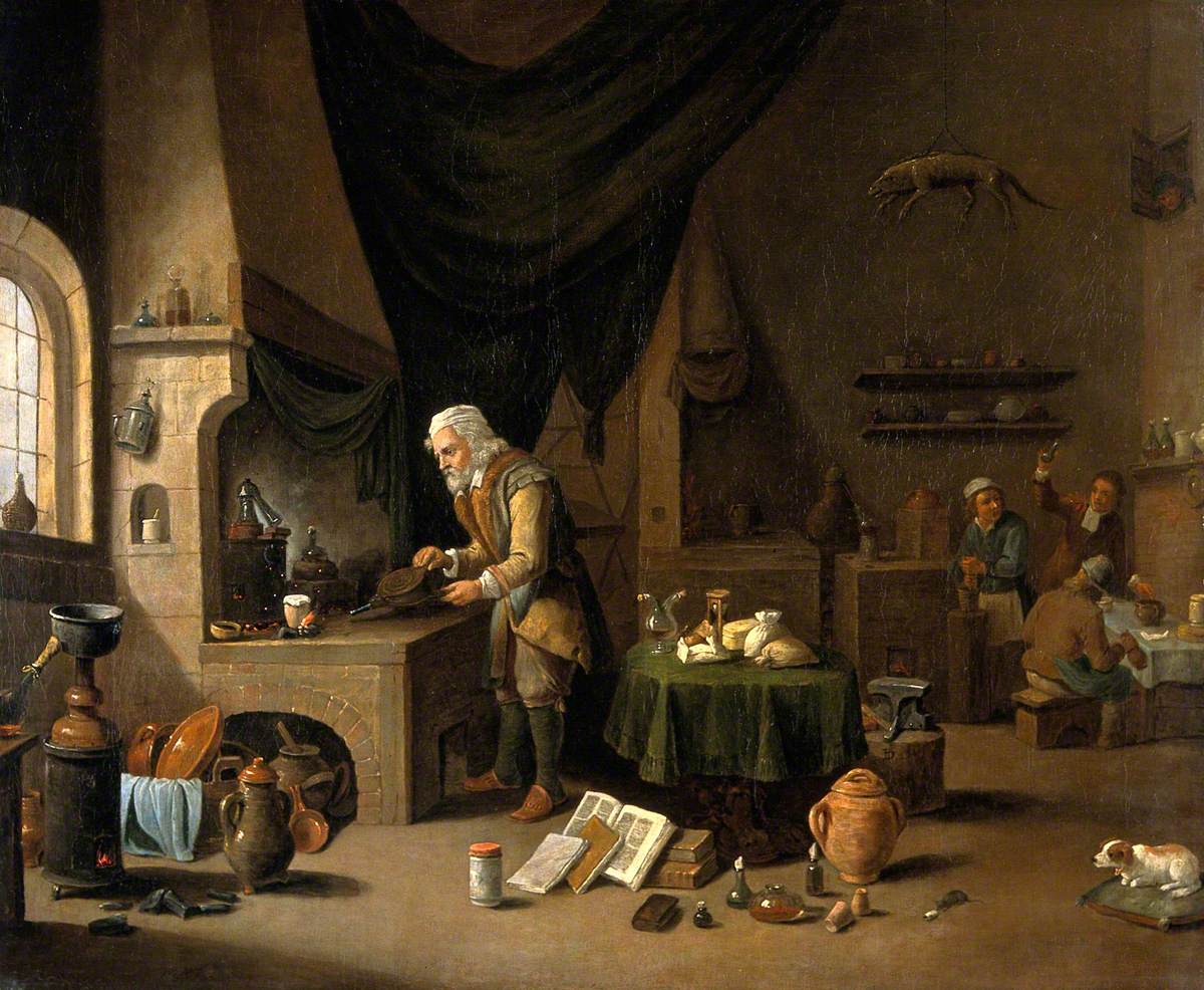 An Alchemist in His Laboratory