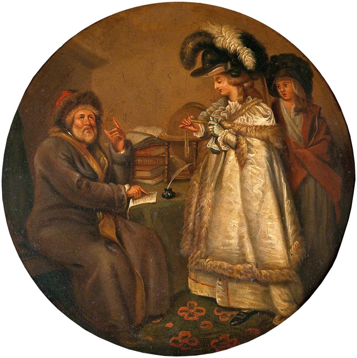 A Man Telling a Lady's Fortune