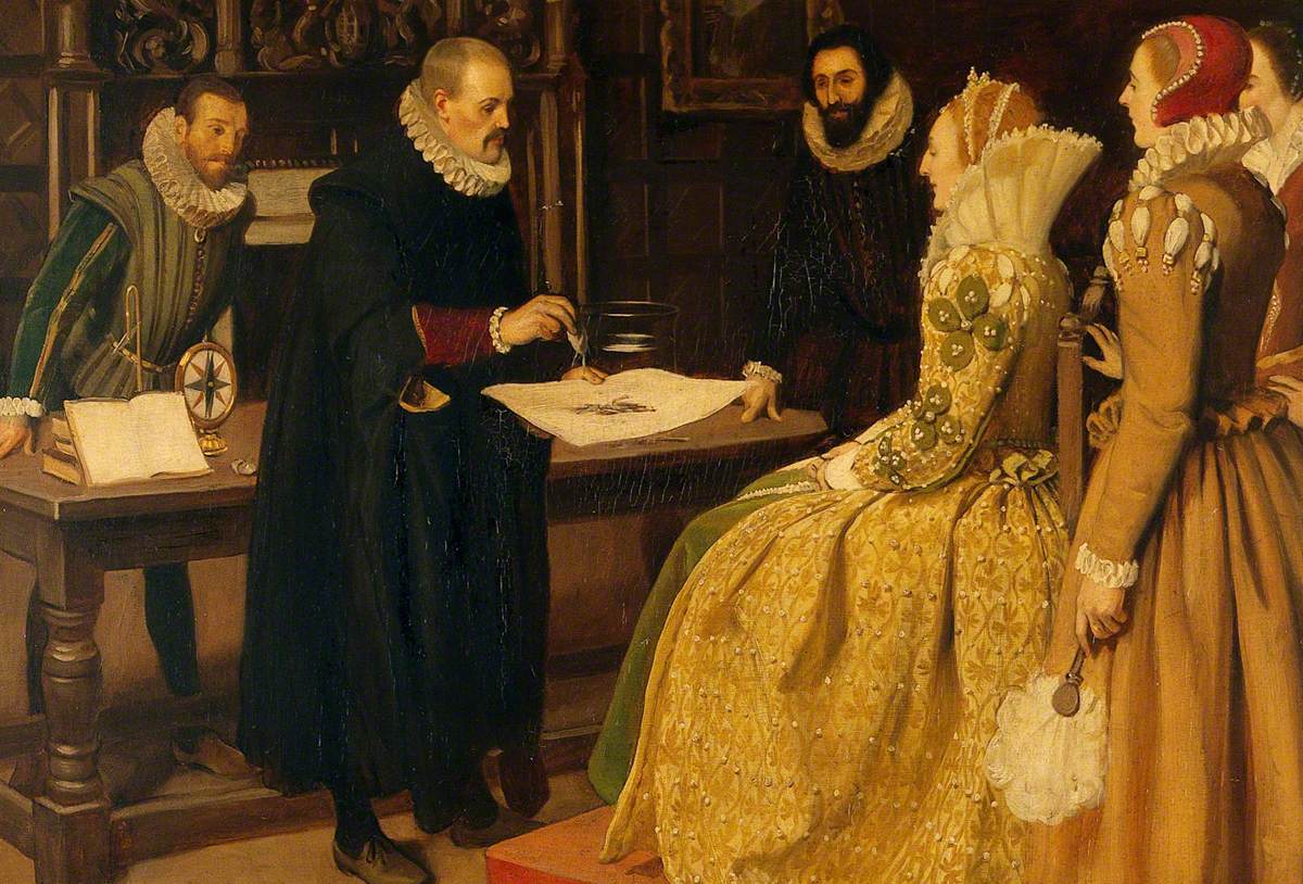 William Gilbert Demonstrating the Magnet before Elizabeth I, 1598