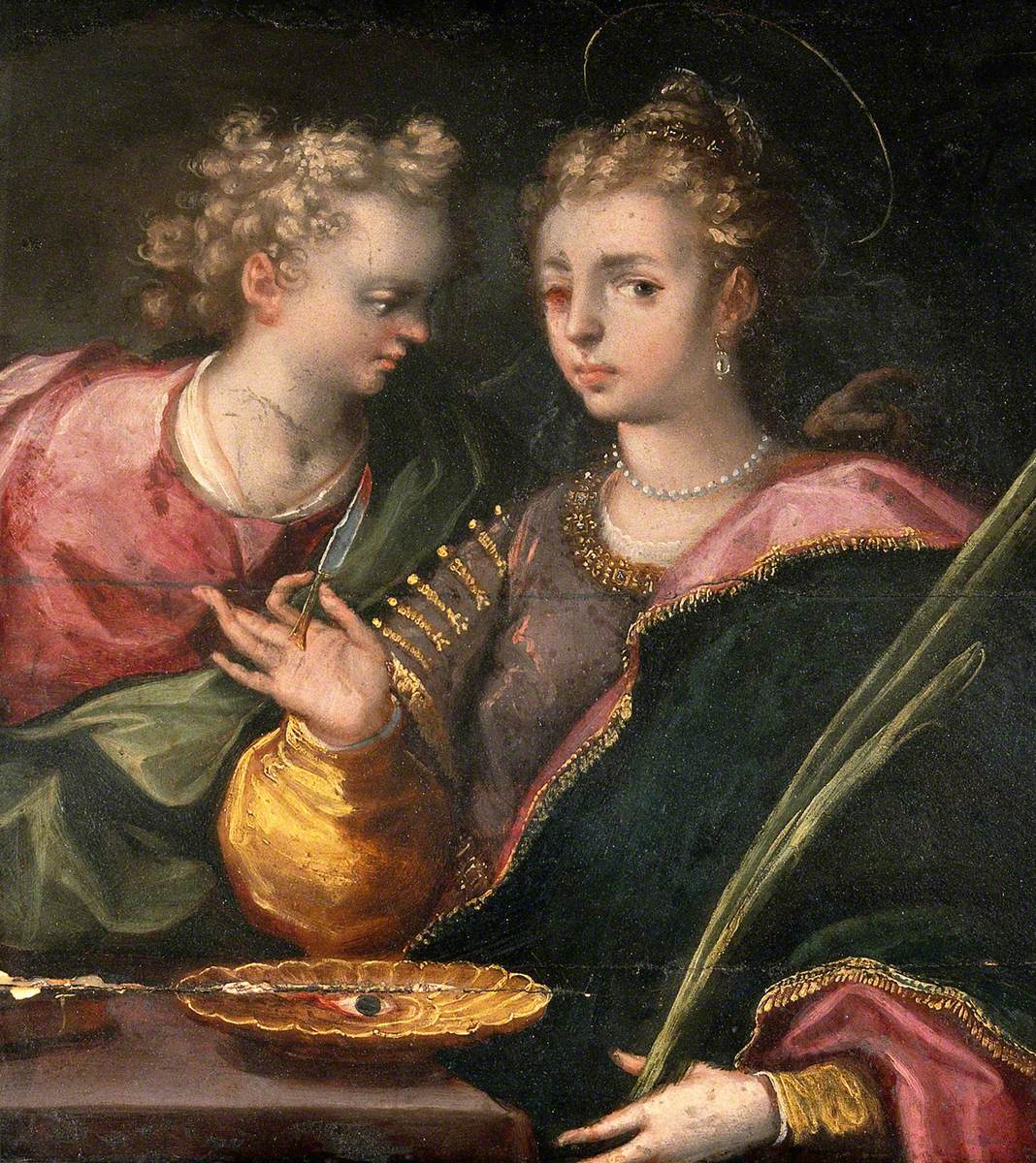 Saint Lucy and an Angel