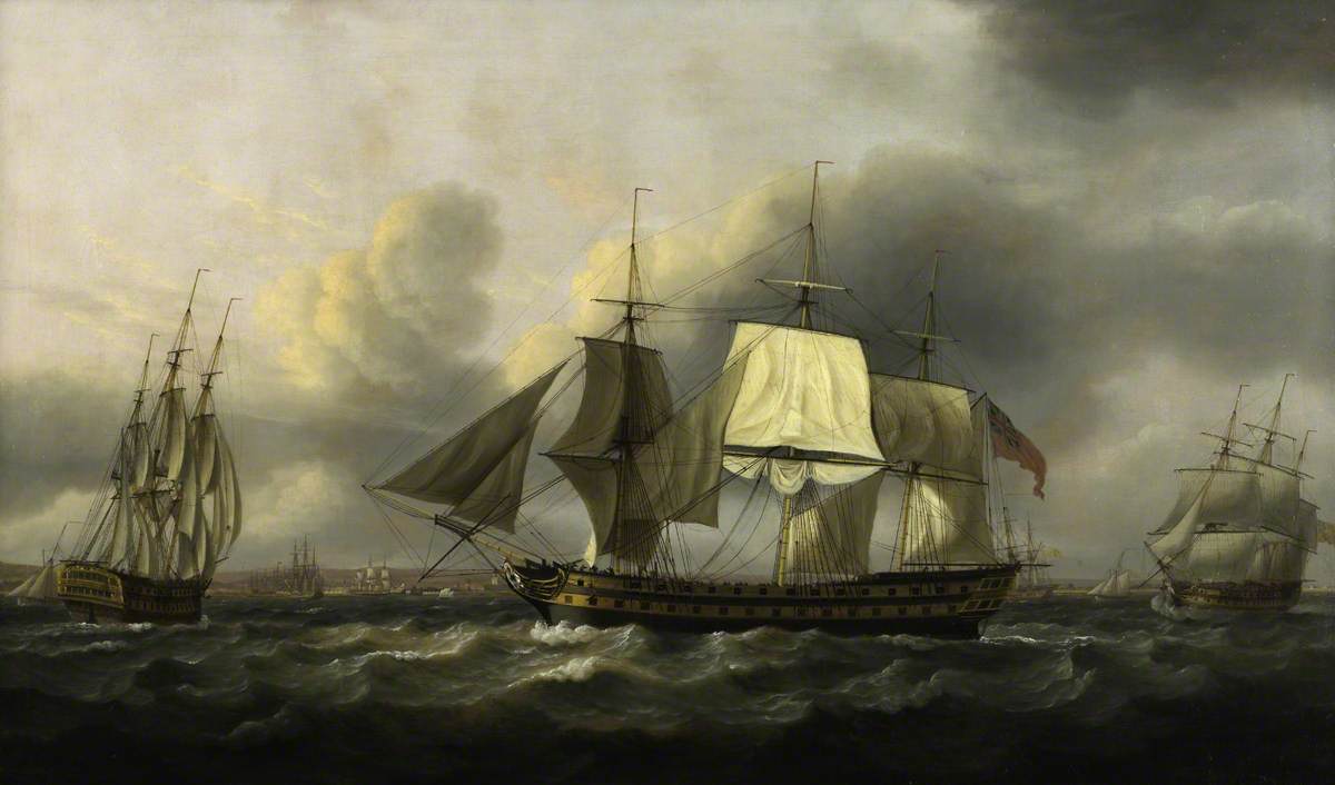 The 'earl Of Abergavenny' East Indiaman, Off Southsea 