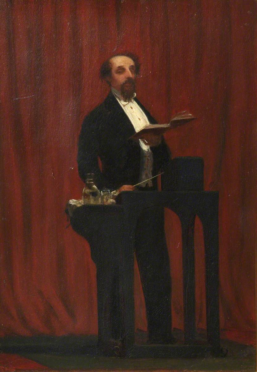 Charles Dickens Giving a Public Reading