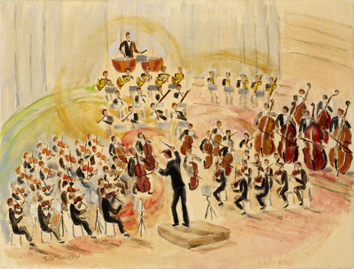 Симфонический оркестр в живописи