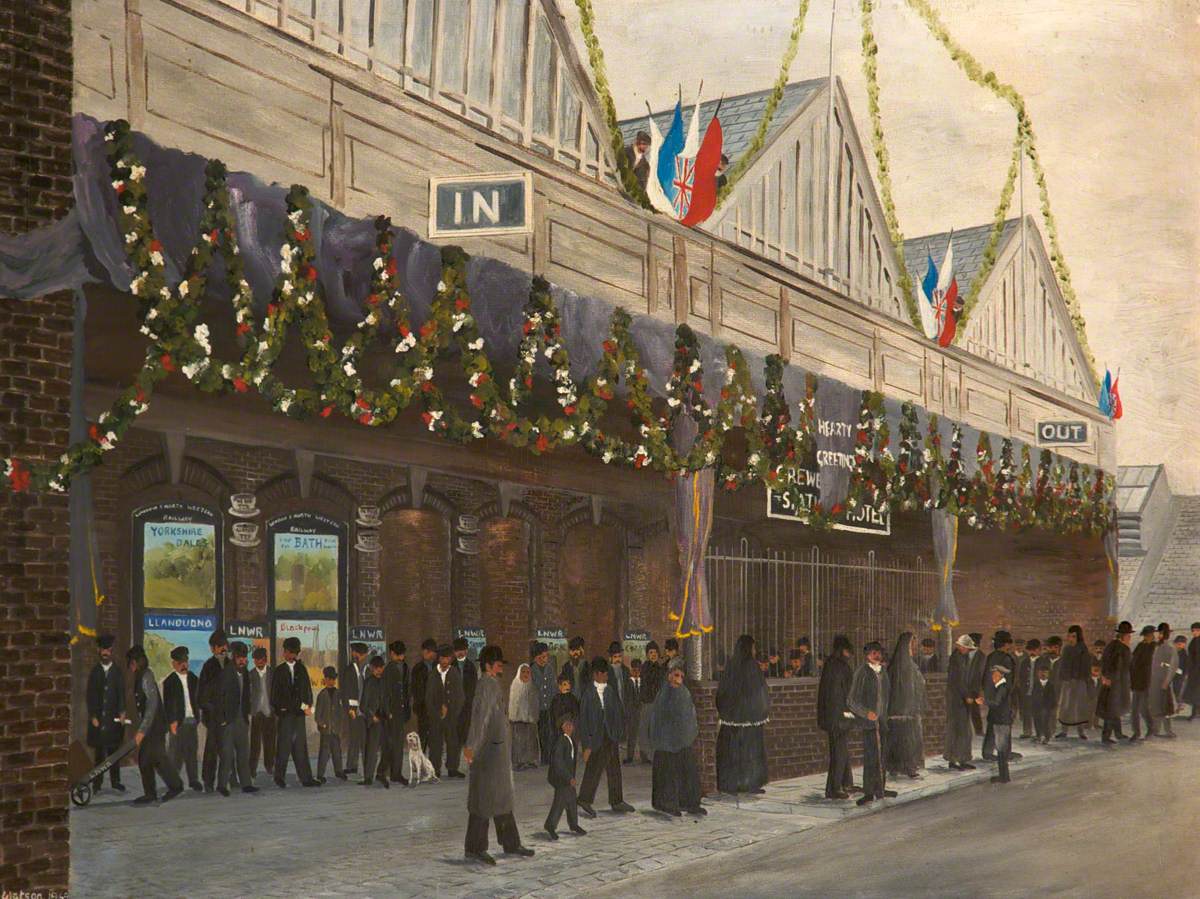 Crewe Station Main Entrance, 1913