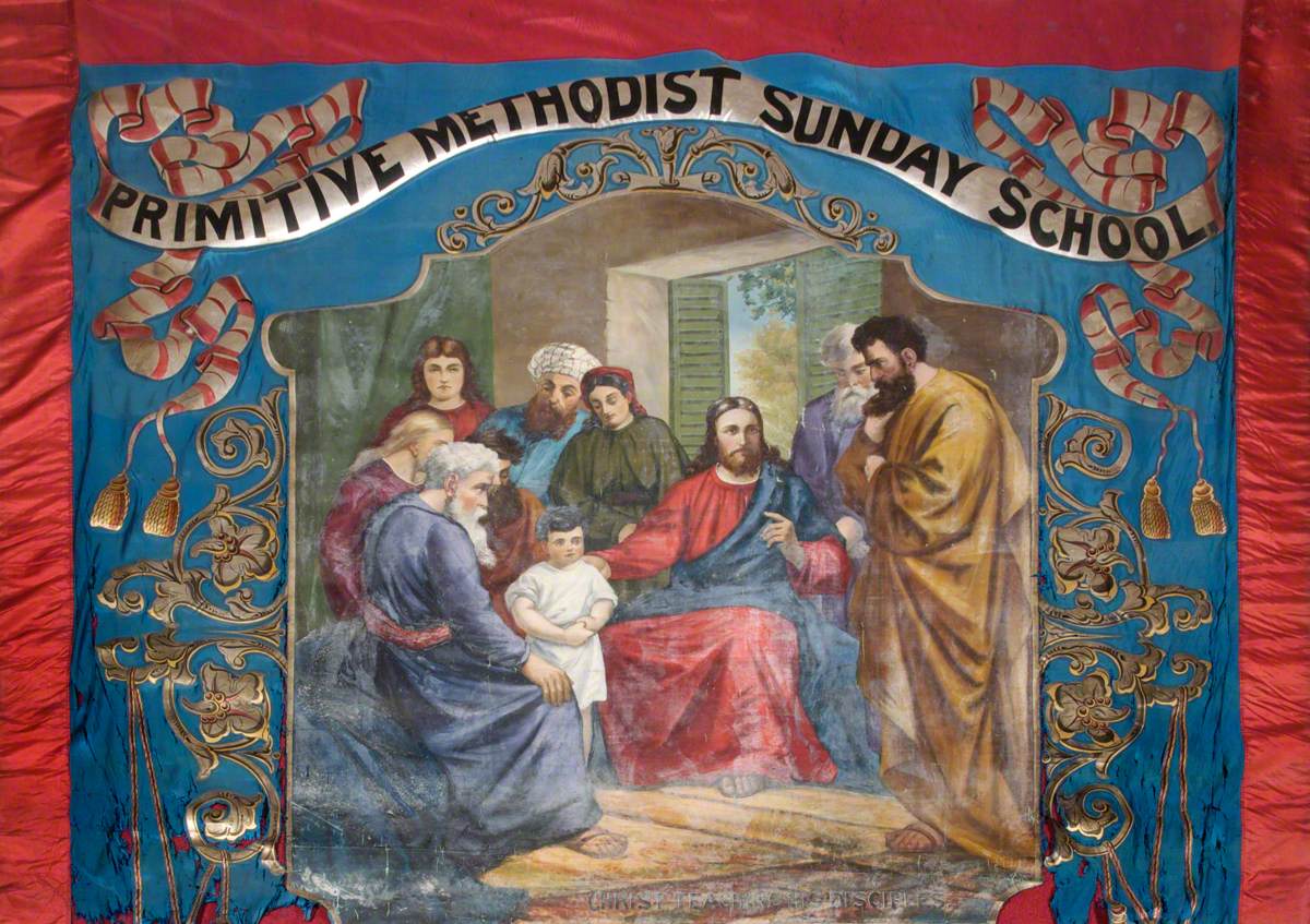 Banner from the Cradley Heath Primitive Methodist Sunday School