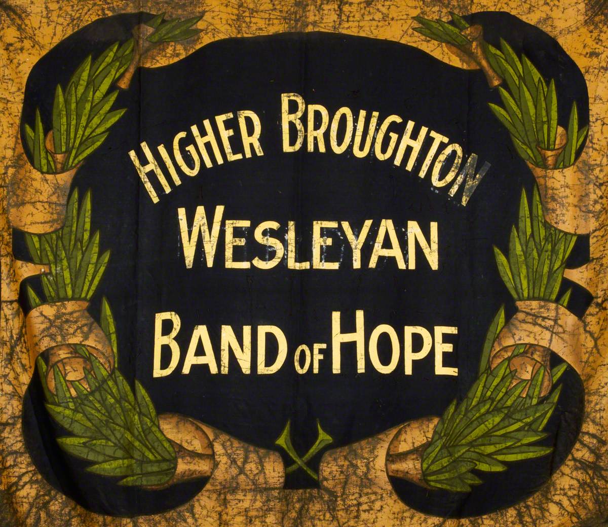 Banner from the Higher Broughton Wesleyan Band of Hope