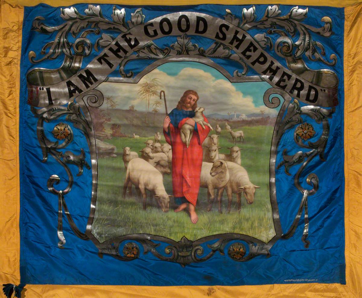 Banner from the Broomfield United Methodist Church Sunday School, Moorbottom, Cleckheaton