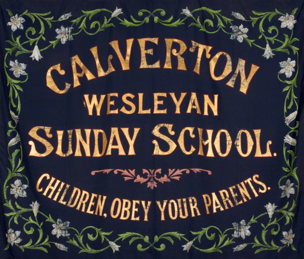 Banner from the Calverton Wesleyan Sunday School