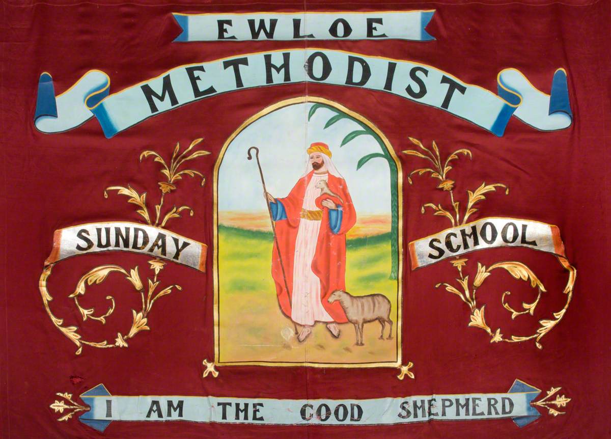 Banner from the Ewloe Methodist Sunday School