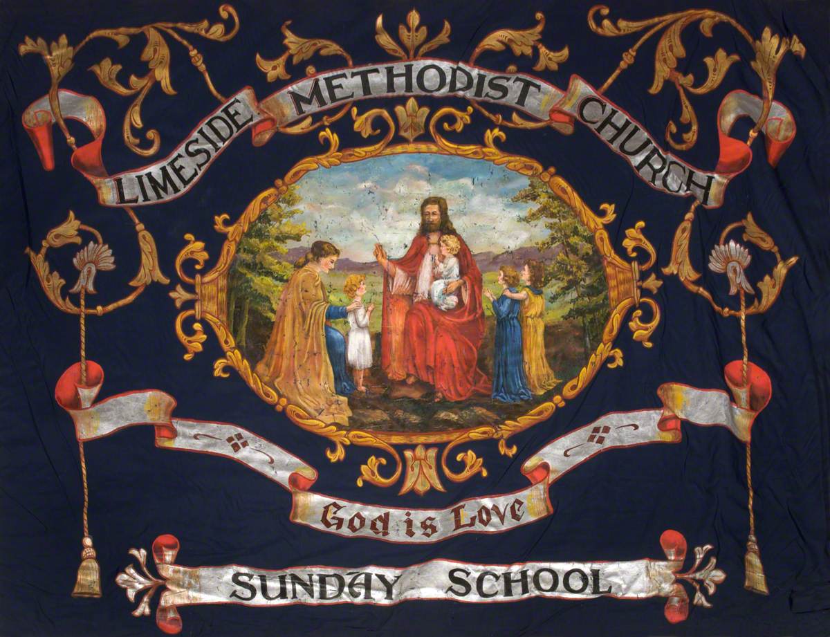 Banner from the Hall Street Primitive Methodist Church, Newton Heath