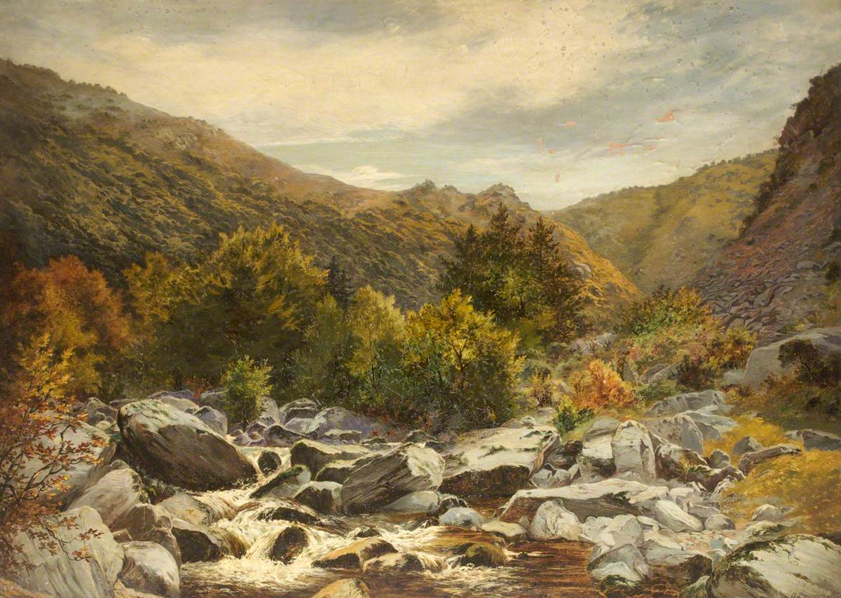 Stream in a Rocky Landscape