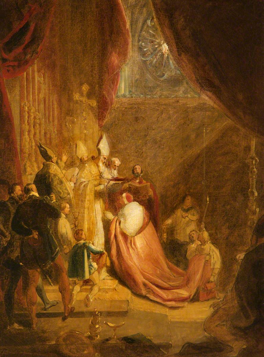 Wolsey Receiving the Cardinal's Hat in Westminster Abbey