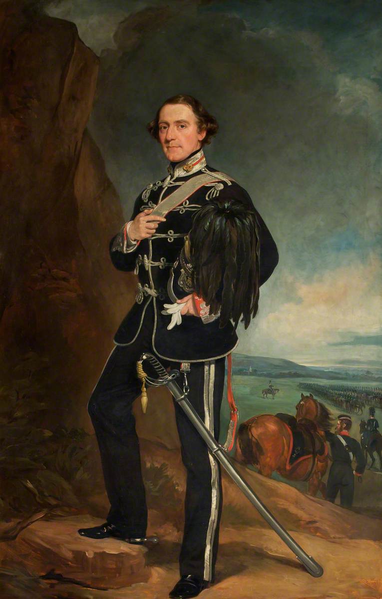 The 2nd Lord de Tabley (1811–1887), as Colonel Commandant of the Earl of Chester's Yeomanry Cavalry