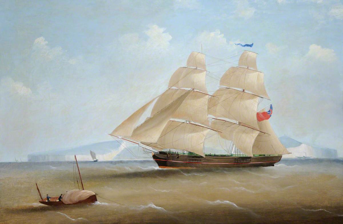 The 'Traveller' off Dover