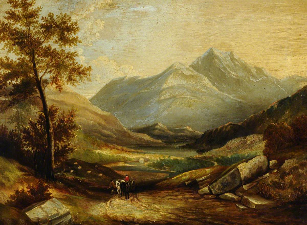 Travellers in a Mountainous Landscape