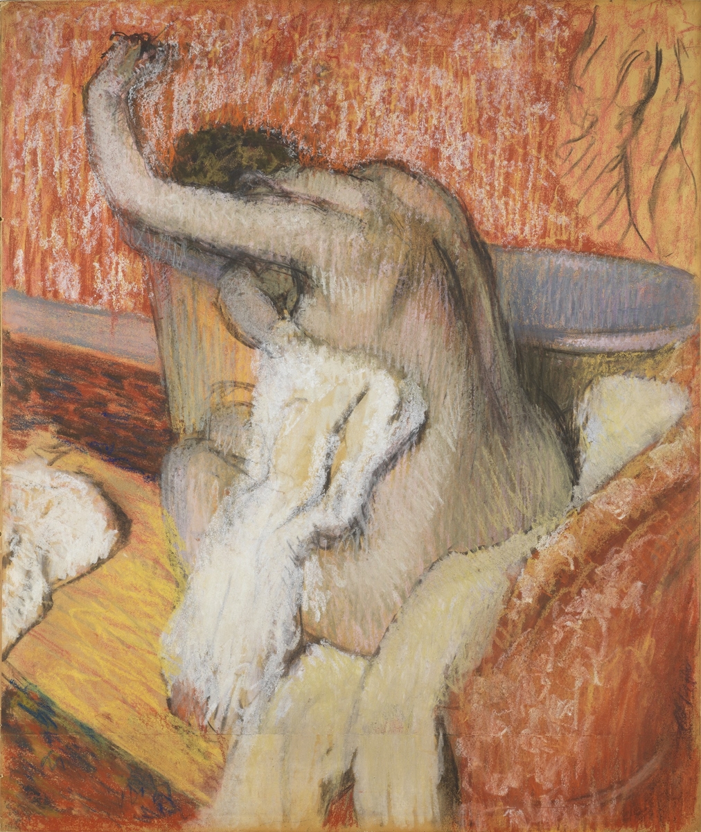 After the Bath – Woman Drying Herself