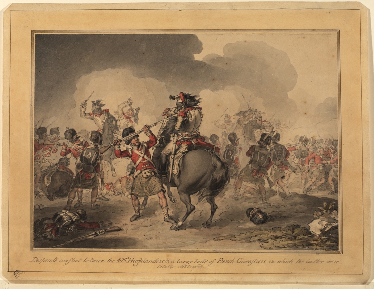 42nd Highlanders at Waterloo