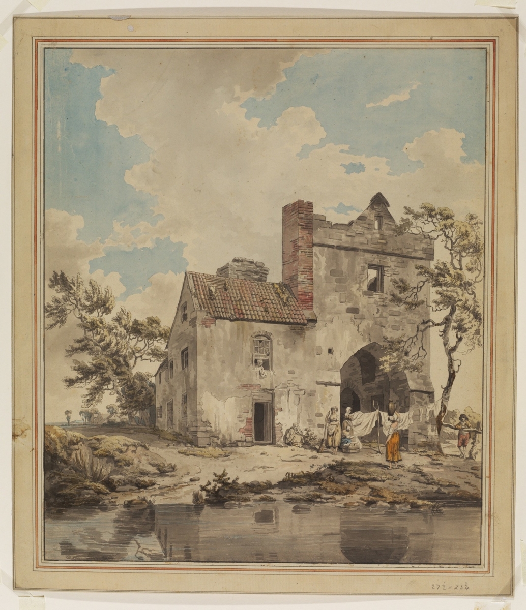 Irish Landscape with a House and Figures