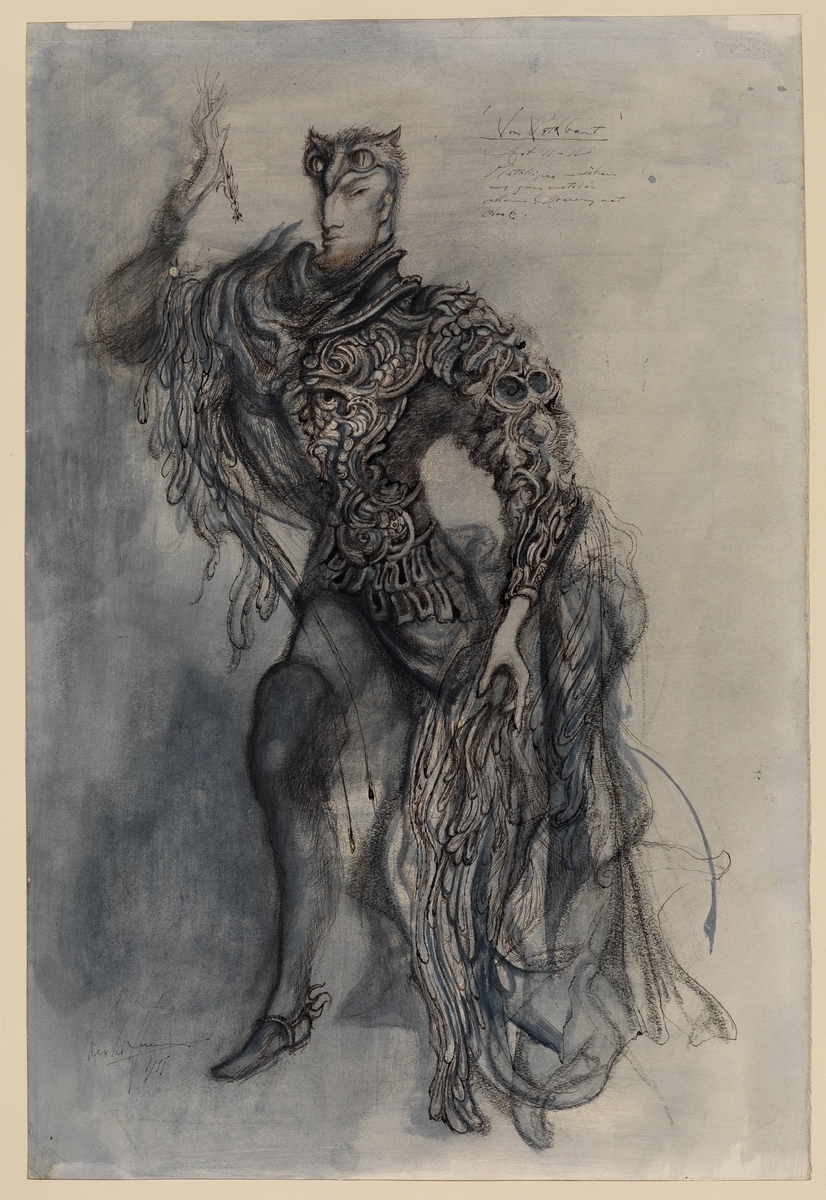 Costume Design For Rothbart From Swan Lake Art UK