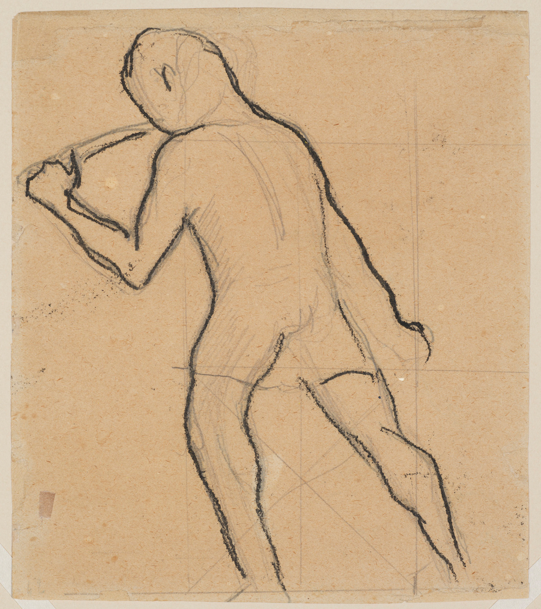 Man Seen from behind Holding a Stick (Homme vu de dos tenant une baguette)