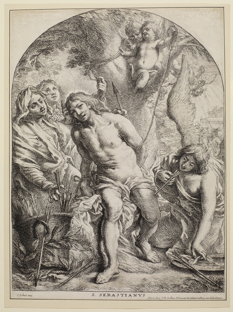 Saint Sebastian with Saint Irene and an Angel