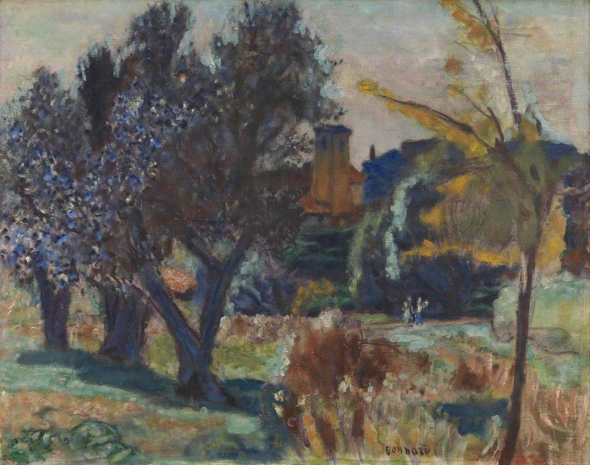 Landscape with Olive Trees and a Chapel