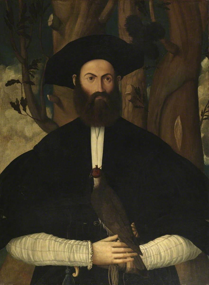 Bearded Man with a Falcon