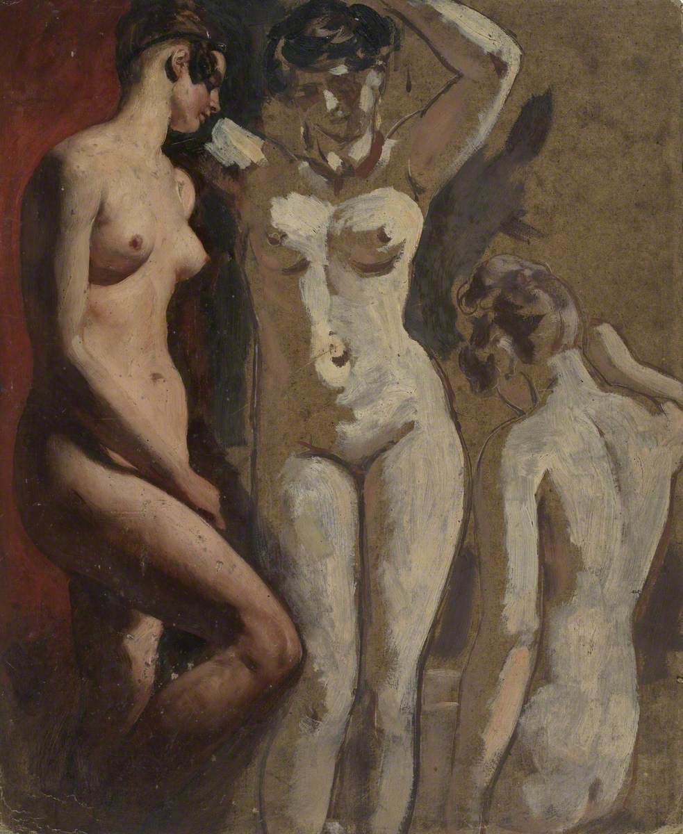 Three Standing Female Nudes