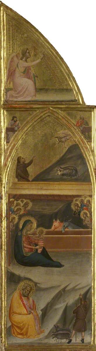 Nativity, and Two Evangelists, and Angel of the Annunciation
