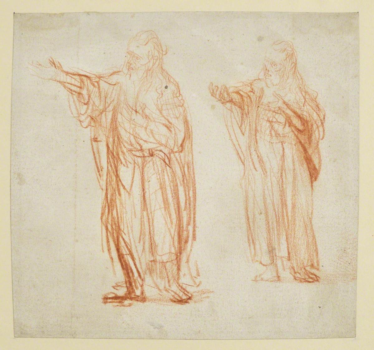 Sheet with Two Studies for 'Saint John the Baptist'