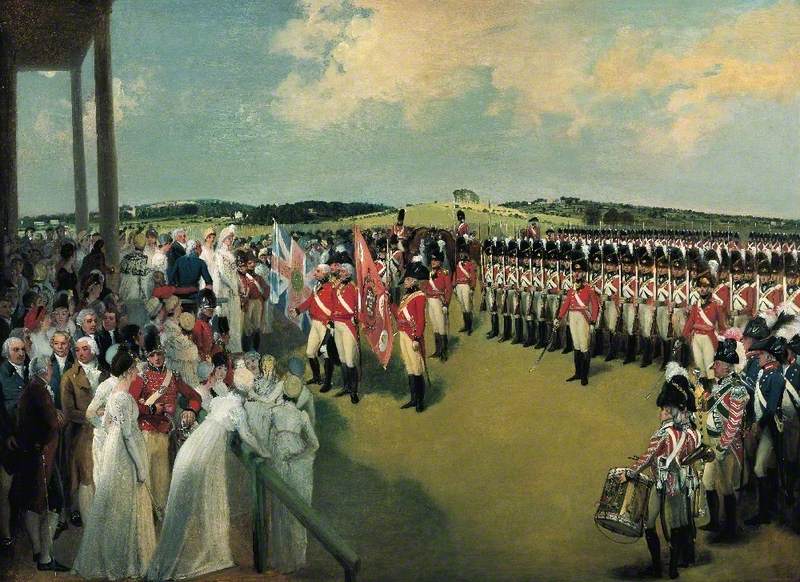 Presentation of the Colours to the Bank of England Volunteer Corps