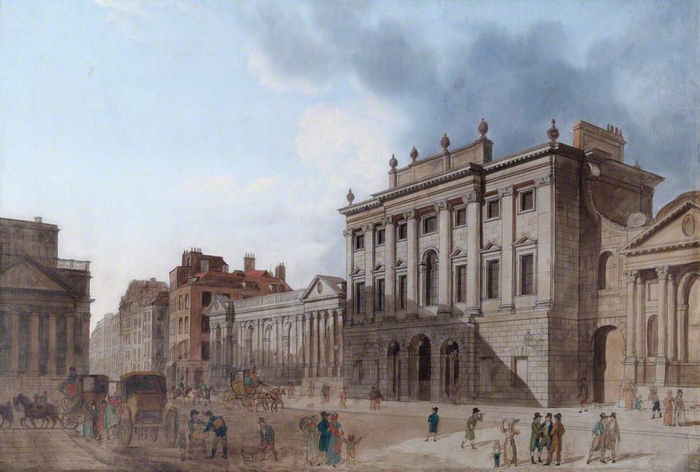 A View Of The Old Bank Of England London C1800 Art Uk