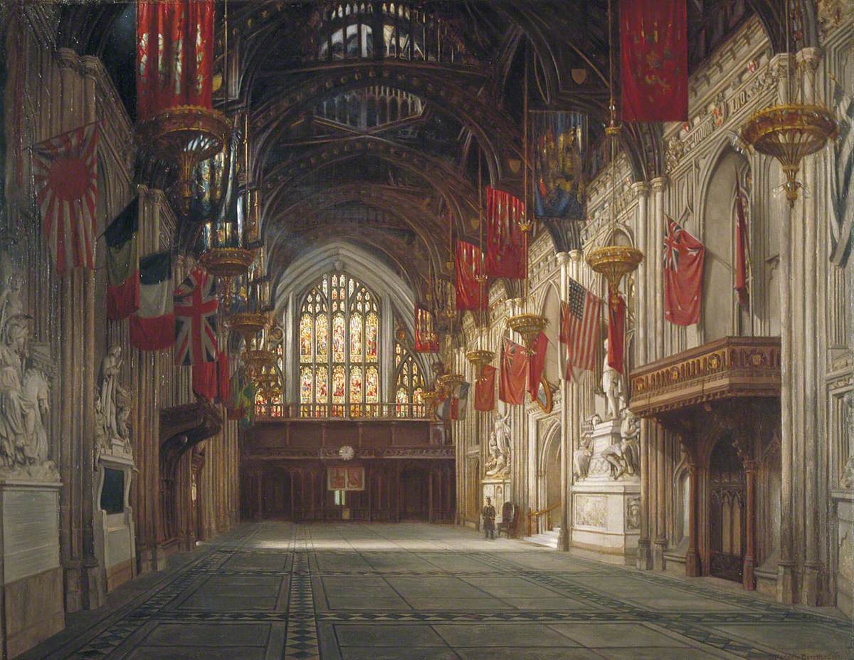 Interior of the Great Hall, Guildhall, London