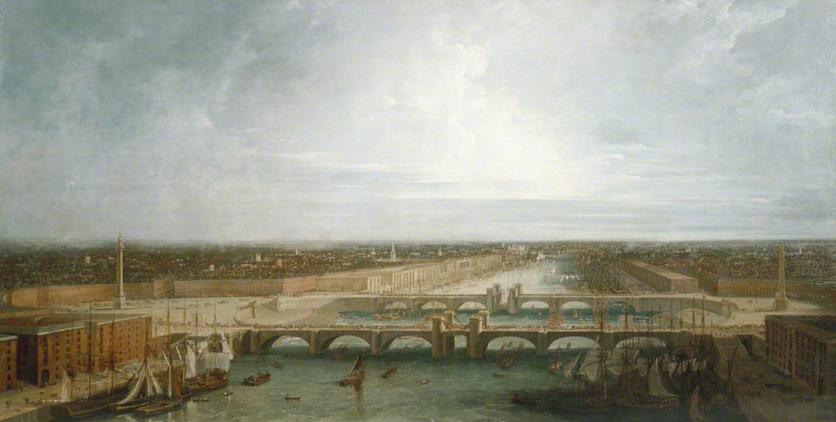 George Dance's Design for the New London Bridge, London