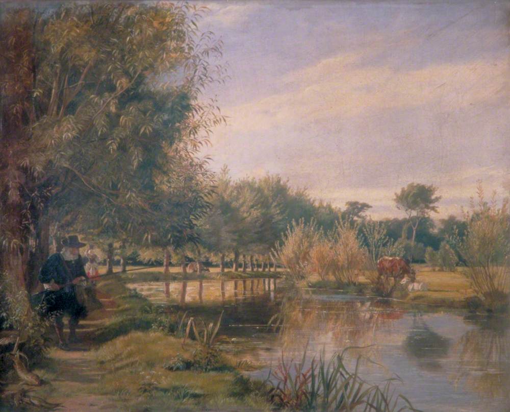 Izaak Walton Angling, A Summer's Day on the Banks of the Colne, Essex