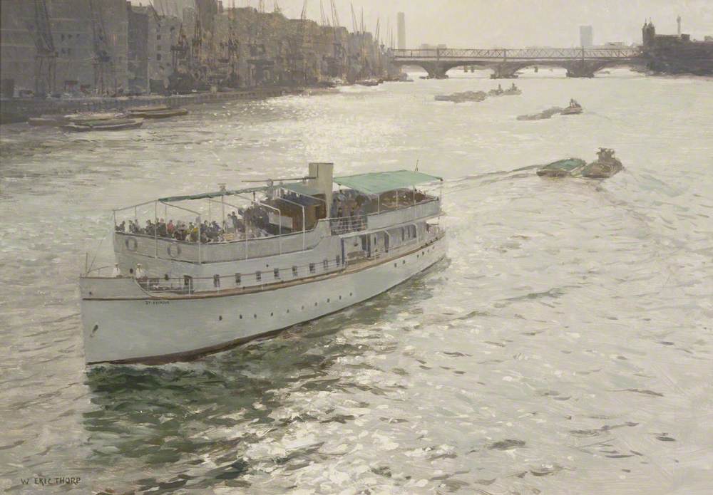 The SS 'Katharine' leaving the Pool of London