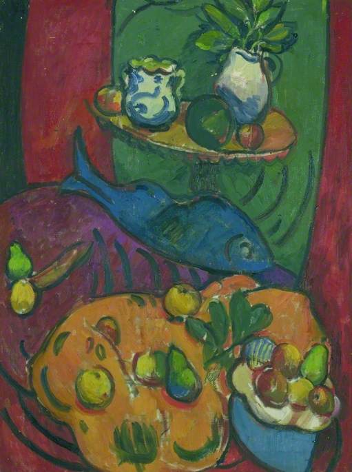 Still Life with Blue Fish